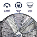 Pro FLEX Series 30 In. 2-Speed Direct Drive Drum Fan