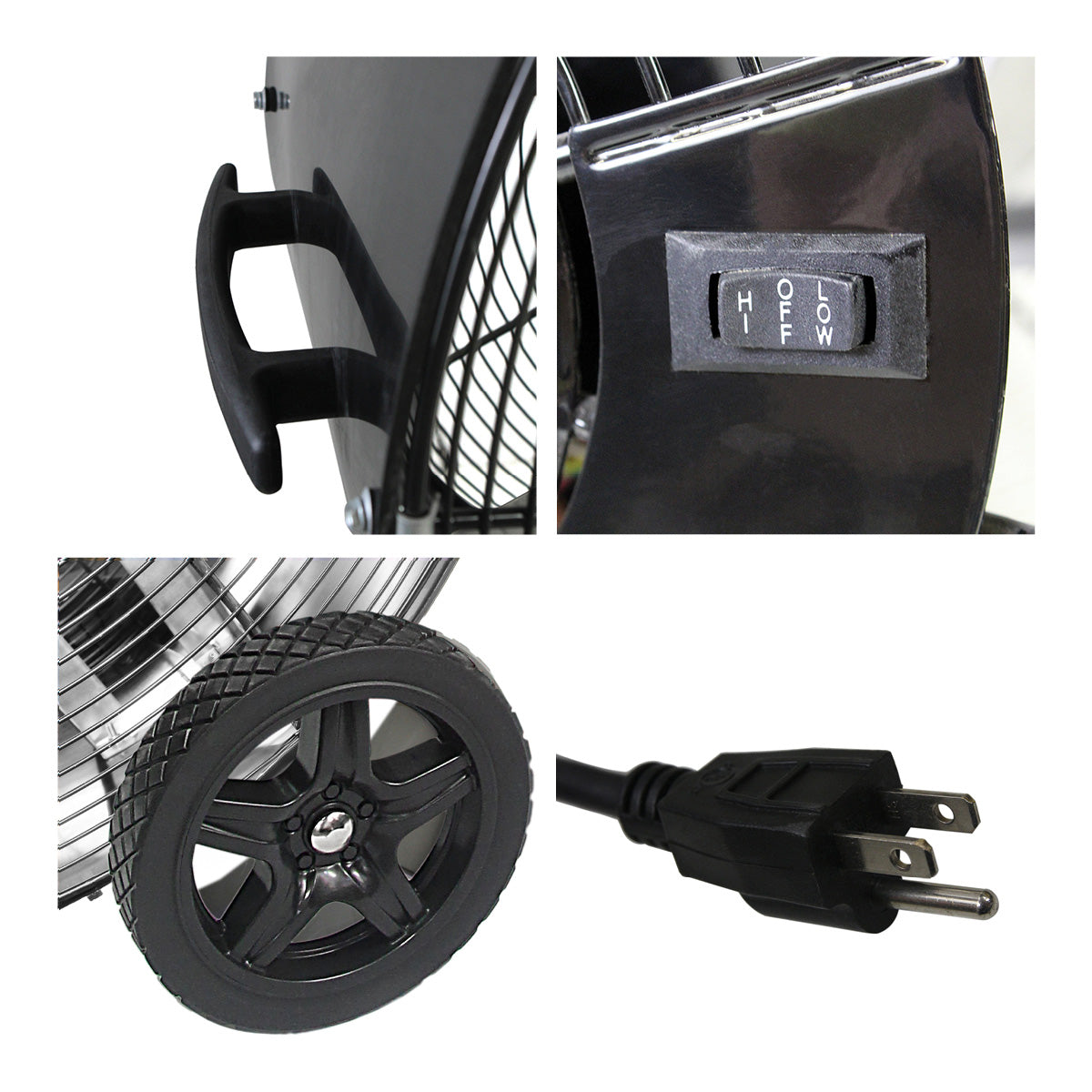 Guaranteed Dent-Free Heavy-Duty 30 In. 2-Speed Direct Drive Drum Fan, Pro-FLEX Series