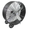 48 in. belt drive barrel fan with durable polyethylene housing in black finish. 