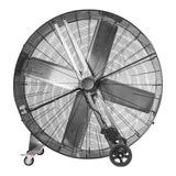 Guaranteed Dent-Free Heavy Duty 60 In. 2-Speed Belt Drive Drum Fan, Pro Flex Series