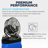 The CDMP1420BLU mister is made of quality rust-resistant components that are built to last. 