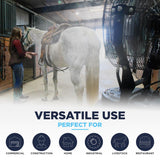 The Maxx Air 18" misting fan can be used in a wide variety of environments, including commercial, ag, construction, and home applications. 