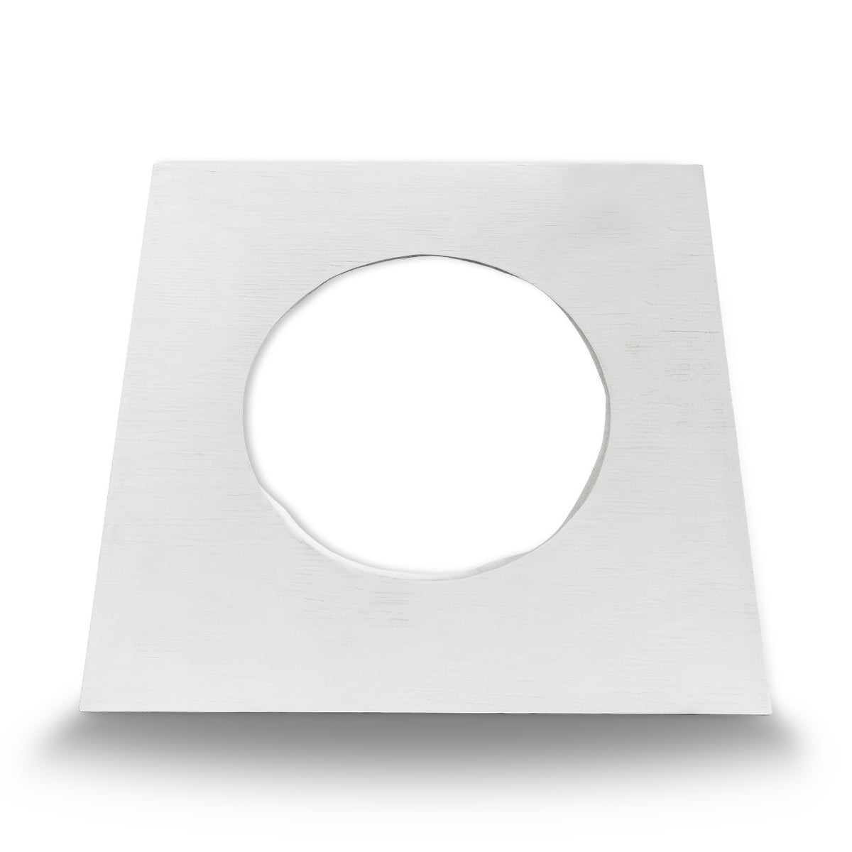 Angled front view of the frame showing the 15" precut cutout for solar fan install. 