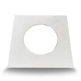 Angled front view of the frame showing the 15" precut cutout for solar fan install. 