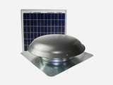 433 CFM Steel Solar Powered Roof Mount Power Attic Ventilators with Panel