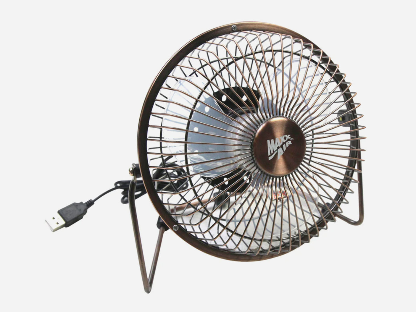 4 In. 6 In. and 8 In. 1-Speed Tilting Desk Fans with USB Power