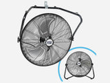 20 In. 2-in-1, 3-Speed Tilting High Velocity Floor/Wall Mount Fan with Hanging Bracket