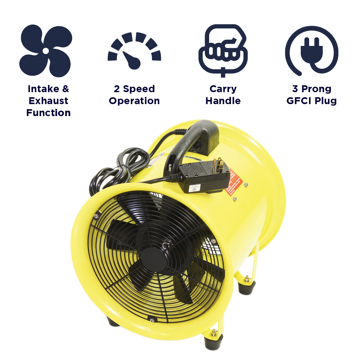 8 In. Axial Confined Space Ventilator Fan