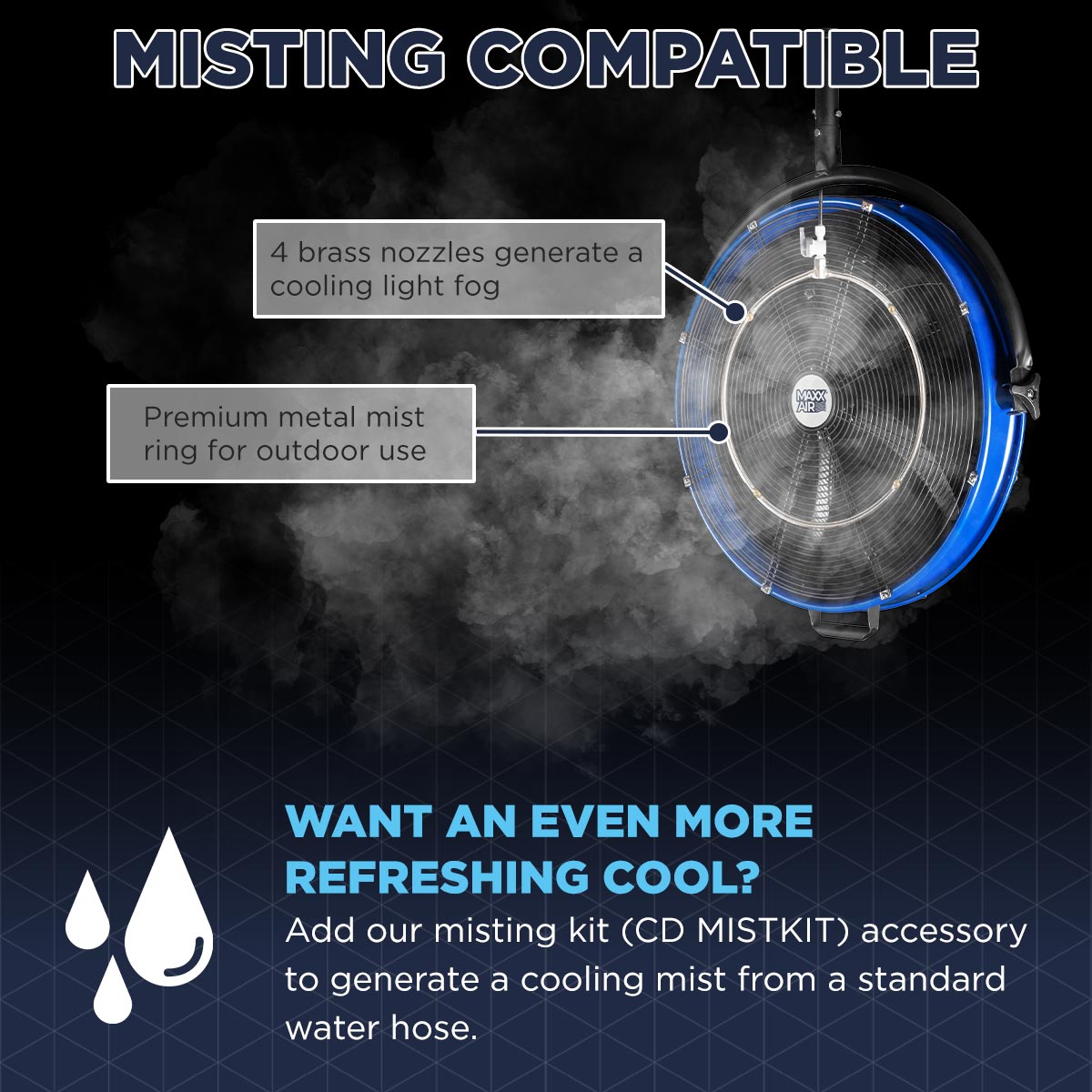 20 In. 3-Speed Tilting Outdoor Rated 3-IN-1 Pedestal Fan