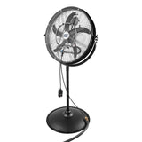 20 In. 3-Speed Tilting Outdoor Rated Pedestal Fan with Misting Kit