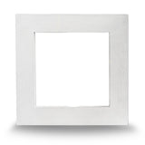 Front view of the frame showing the 16.5" square precut cutout for exhaust fan install. 