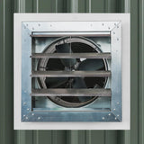 Mockup of an IF14R installed on an R-panel corrugate wall using the adapter frame as a base. 
