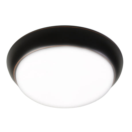 11 in. LED Flush Mount Ceiling Light Fixture with Frosted Glass Shade