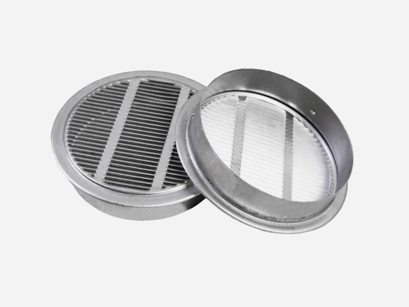 1 In. and 4 In. Round Mini Soffit Vents in Mill