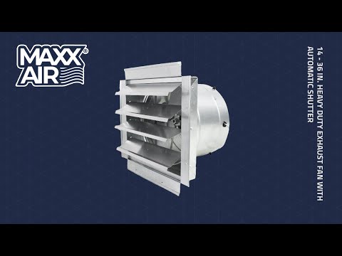 18 In. Heavy Duty Exhaust Fan with Automatic Shutter – Maxx Air