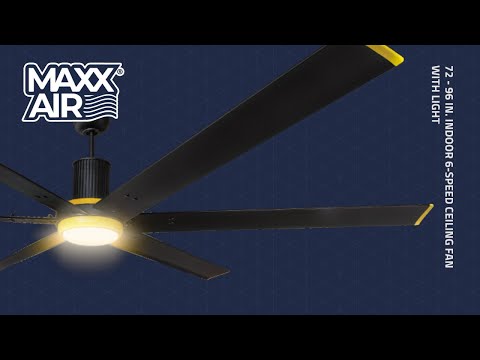 96 In. Indoor 6-Speed Ceiling Fan with Light