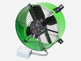 Premium 1,650 CFM Gable Mount Power Attic Ventilator in Green