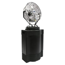  18 in. hi-pressure misting fan on 40 gal. black tank provides hours of cooling to prevent heat stress on the job or provide comfort in residential and commercial spaces.
