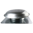 Profile view of the 1000 series roof vent fan showing the steel dome. 