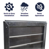 Features of the CX2121AM unit include a quick and easy install, a weather resistant construction, and quiet operation. 