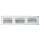 Front of 4 in. x 16 in. undereave vent in white finish.