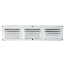  Front of 4 in. x 16 in. undereave vent in white finish.
