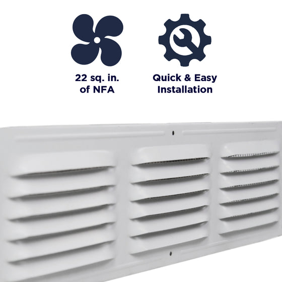 Features of the CX64 vent include providing 22 sq. inches of net free air, and a quick and easy install. 