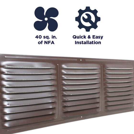 Features of the CX66 vent include providing 40 sq. inches of net free air, and a quick and easy install.