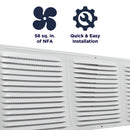 Features of the CX68 vent include providing 58 sq. inches of net free air, and a quick and easy install.