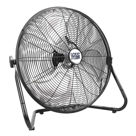 20 in. air circulator fan in powder-coated black finish for ease in cleaning. 