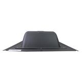 Back view of the slant back vent in black finish. 