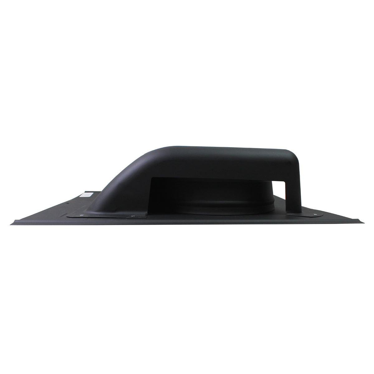 Left side profile view of the slant back vent showing the low profile design.