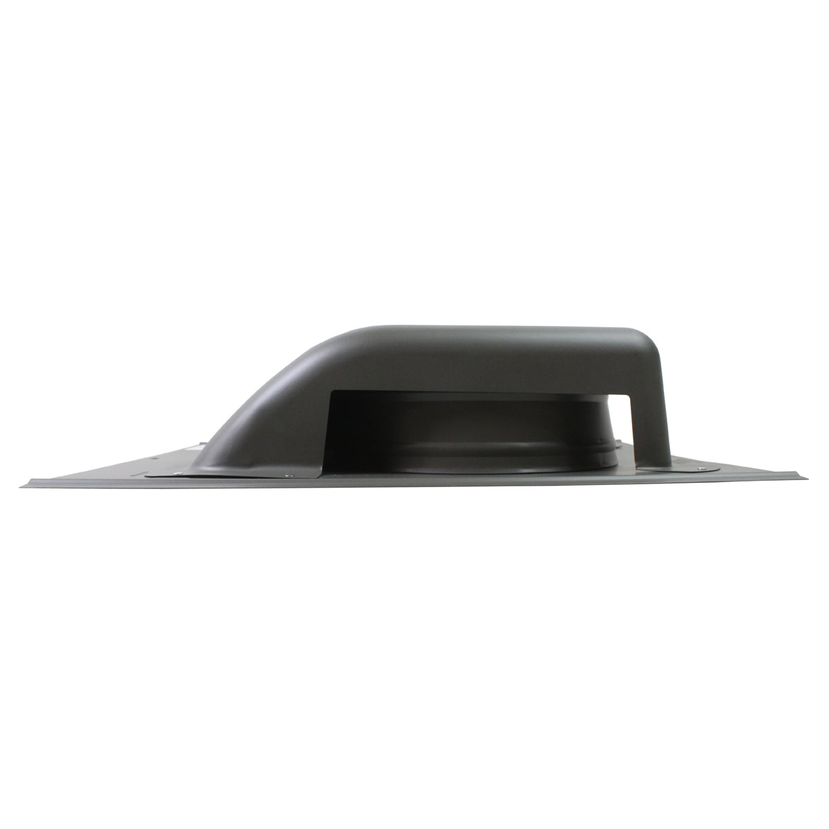 Left side profile view of the slant back vent showing the low profile design.