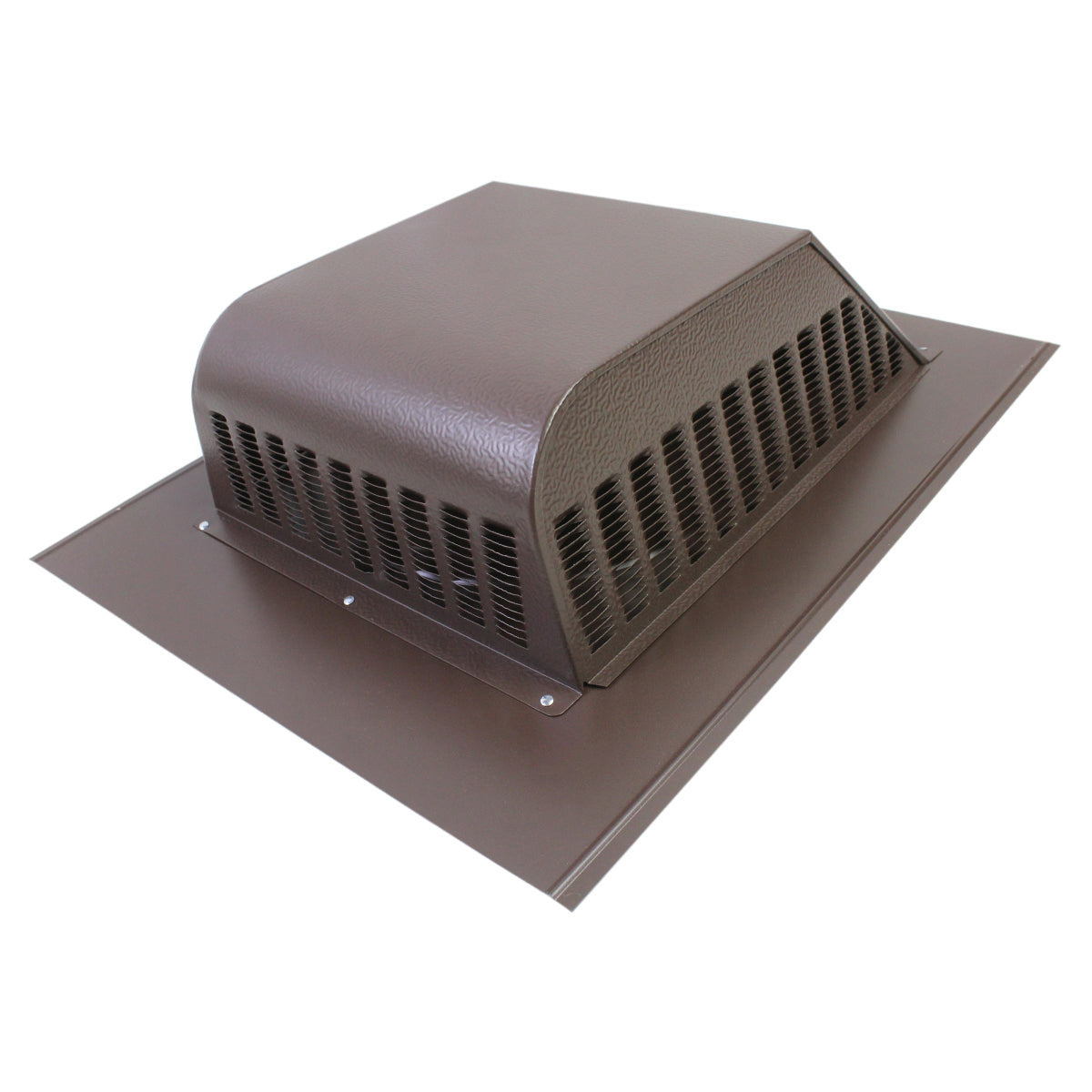 Angled view of the SBV 603 static vent in textured brown finish.