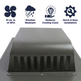 Features of the SBV 603 slant back vent include 51 sq. inches of net free air, weather resistant construction, reduction of cooling costs, and a quick and easy install.