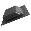 Angled view of the SBV 61 static vent in black finish.