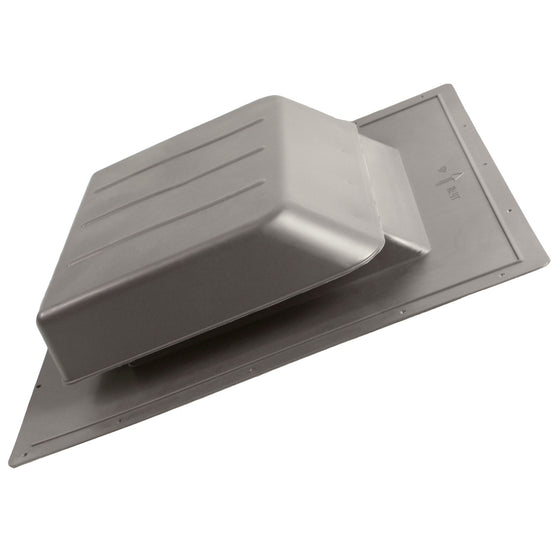Angled view of the SBV 61 static vent in gray finish.