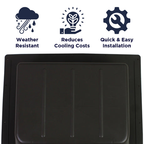 Features of the SBV 61 slant back vent includes weather resistant construction, reduction of cooling costs, and a quick and easy install.