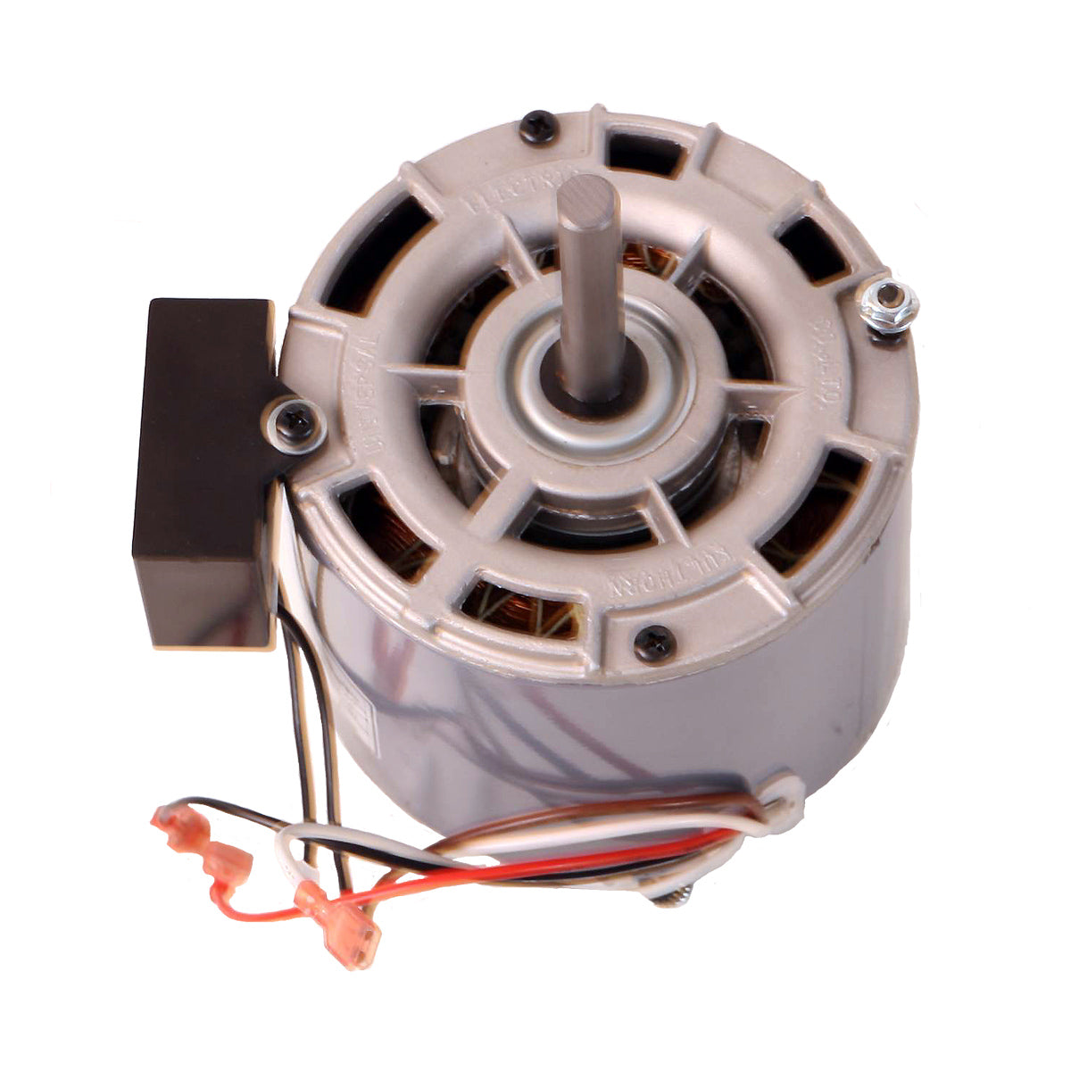 Angled view of motor for Maxx Air 24 in. direct drive drum fans.