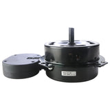 Right side profile view of floor fan motor. 