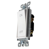 Angled view of on/off whole house fan switch.