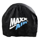 Front view of the XXBF24COVERBLK showing the printed old style Maxx Air logo. 