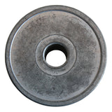 Back of steel pulley.