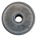 Back of steel pulley.