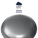 The XXMETALDOMEWG is constructed of weather resistant materials.