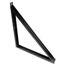  Angled view of triangular wall arm.