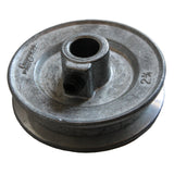 Side of 2.75 in. pulley with set screw.