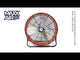 24 In. 3-Speed Narrow Profile Tilting Direct Drive Drum Fan