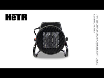 7 In. Electric Indoor Portable Fan-Forced Ceramic Heater – Maxx Air