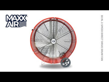 30 In. 2-Speed Direct Drive Whole House Fan with Shutter – Maxx Air